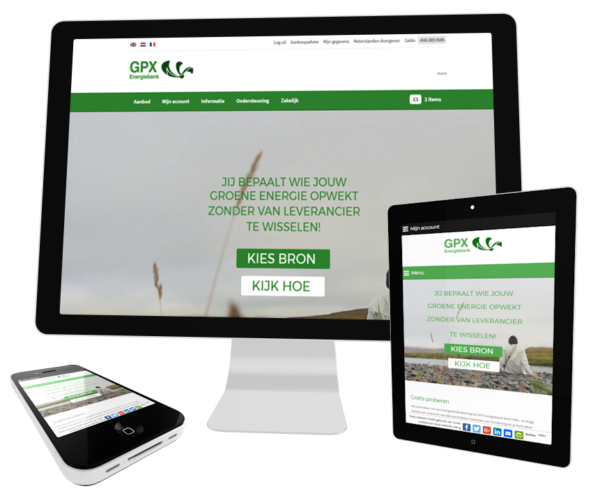 portfolio groene energie webwinkel webdevelopment